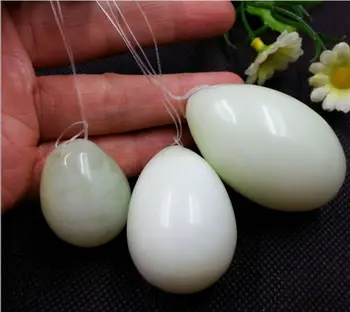 Aukštos kokybės grynos natūralios jade massager Kiaušiniai masažas sveikatos priežiūros įranga Jade massager