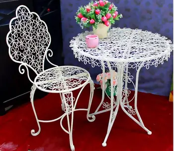 Geležies meno slyvų žiedų kavos kėdės, valgomojo kėdės, baro lauko stalas ir kėdės