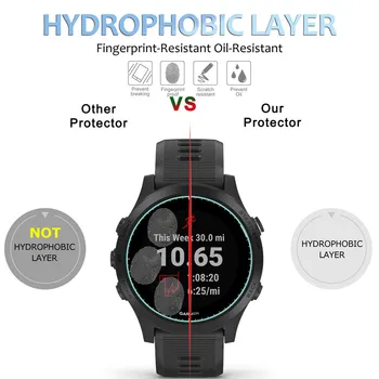 Grūdintas Stiklas Screen Protector for Garmin Forerunner 945 Smartwatch HD Ekranas Anti Nulio Burbuliukų Apsauginės Plėvelės