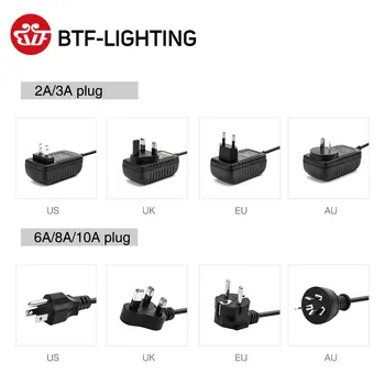 5V WS2812B LED Maitinimo šaltinis 1A/2A/3A/6A/8A/10A Perjungimo Adapteris SK6812 LPD8806 WS2801 WS2811 LED Šviesos Juostelės