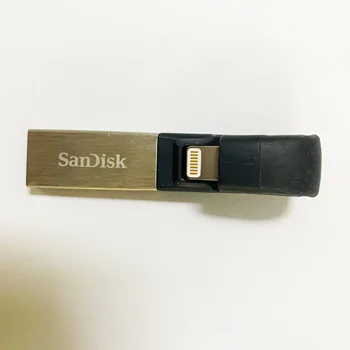 SanDisk USB3.0 OTG Žaibo Pen Ratai Mini Pendrives 32GB 64GB SDIX30N USB Flash Drive, Memory Stick, skirtą 