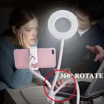 Mobiliojo Telefono Laikiklį Foto Studija Selfie LED Šviesos Žiedas 