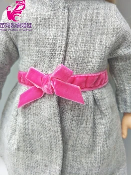 18 colių mergina lėlės Mielas žiemos drabužių Kostiumas Rinkinys lėlėms žiemos paltai vaikams, dovanos, žaislai