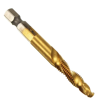 6pcs Twist Drill Bit Rinkinys 1/4 colių Hex Karka M3-M10 Sriegiu HSS Gręžimo Bakstelėkite Bitų Stiprus Ištvermė Metalo Nešiojamų Prekes