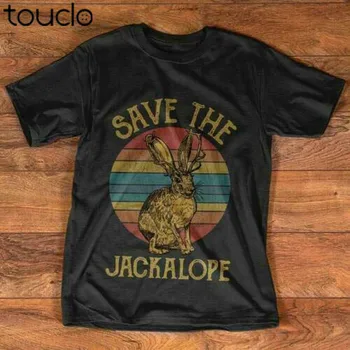 Išsaugoti Jackalope Derliaus Vyrų T-Shirt
