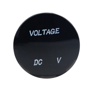 Raundas Vandeniui Auto Valtis Automobilių, Motociklų DC5V-48V LED Panel Mini Skaitmeninis Voltų Įtampos Matuoklis Testeris) Ekrano Voltmeter