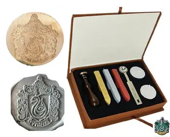 Informacija apie Derliaus Haris Poteris Slytherin Gyvatė Mokyklos Ženklelį Vaško Antspaudas Stamp Stick Box Set