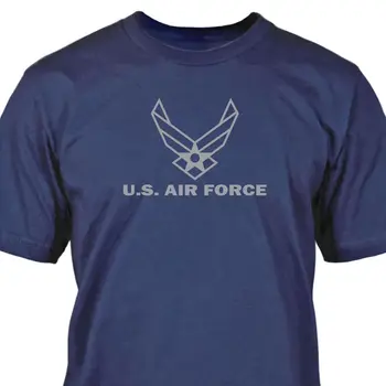 Naujas Trumpas Rankovės Atsitiktinis Viršų Medvilnės Marškinėliai T-Shirt JAV Oro Pajėgų T-Shirt pagal Užsakymą Išspausdinti Mados Marškinėliai