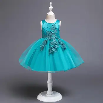 Pearl Princesė Suknelė Mergaitėms Drabužių, Gėlių Mergaičių Suknelės Šalis Vestuvių Kostiumai Vaikams Tutu Vaikams Drabužių 2-12 Metų