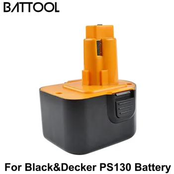 Battool Pakeisti 12V 3.5 Ah Black&Decker PS130 PS130A elektrinių Įrankių Baterijų A9252 A-9252 A9275 A-9275 A9266 Įkraunama Baterija