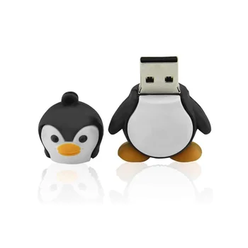 Animacinių filmų 64GB USB 3.0, USB 2.0 Flash Drive Naujovė Mielas Kūdikis Pingvinas 16GB 32GB 128GB 256 GB Pen Drive, Memory Stick Atmintinę dovana