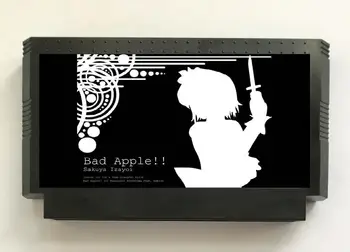 Bad Apple!! Šešėlių Menas, Muzika, Video(Ne Žaidimas) Kasetė NE/FC Konsolės
