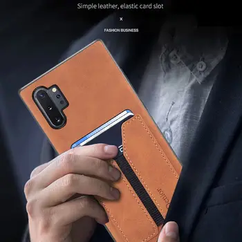 Odinis dėklas, Skirtas Samsung Note 9 10 Plius Elastinga Kortelės Lizdas Atveju Galaxy S10 Plius S10 5g Silikono Minkštas Kraštas Stabdžių Rudenį Dangtis