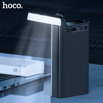 HOCO 30000mAh Galia banko 18W USB C Tipo Išorinių Baterijų QC3.0 PD dvipusis Greito Įkrovimo Powerbank LED Ekranas, automobilinis Įkroviklis