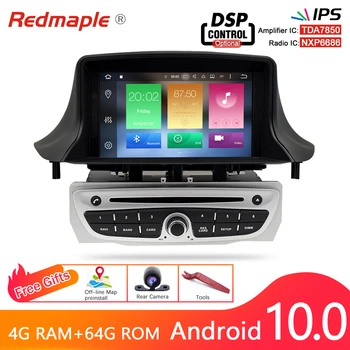 IPS Android 10.0 Automobilį Auto Radijo, GPS Multimedia Stereo Renault Megane 3 Fluence 2009-m. DVD Grotuvas, Navigacijos Headunit