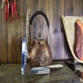 Mažasis Virėjas rinkinys, virtuvės peiliai Rankų darbo aštrių Kinijos mėsos cleaver fiksuotas peilis Santoku virėja naudingumas peilis, Kepimo įrankiai