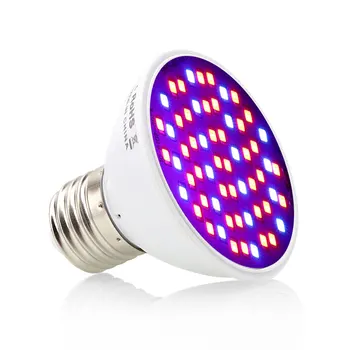 4pcs LED Grow Light Visą Spektrą 85-265V E27 vidaus led augti žiburiai Augalų Lempa Hydroponics Sistemos, Lentynų Gėlių Daigai