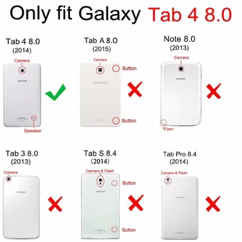 PU Odos stovo Dangtelis Skirtas Samsung Galaxy Tab 4 8.0