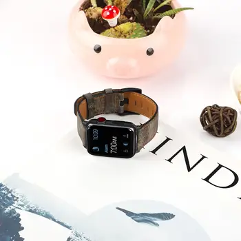 Cinturino apple žiūrėti 44mm juosta odos watchband už iwatch dirželis 40mm 44 mm Serija 5 4 3 2 correas 38mm pulsera bandje