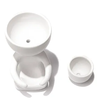 Dirbtinė Žmogaus Formos Keramikos vazonas Mažas, Sultingi Sodinamoji Sodinti Gėlių Puodą mascotas Mini Augalų Sandėlyje