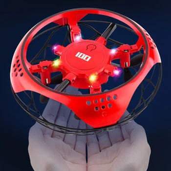 Muwanzhi Mini Plaukioja Sraigtasparnis UFO RC Drone Vertus Stebėjimo lėktuvas Su 6 LED žibintai, Elektroninių Quadcopter flayaball Žaislas vaikas