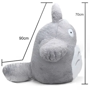 4Size 25-65cm Mano Kaimynas Totoro Pliušiniai Žaislai Hayao Miyazaki Pav Minkštas iškamša Lėlės Žaislas juguetes de peluche Plushies