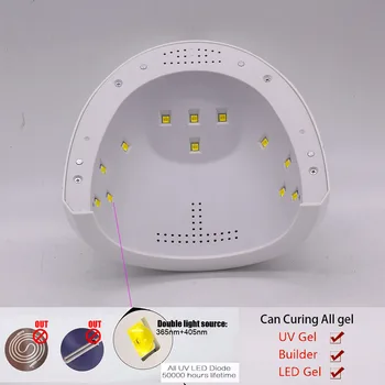 Sunone x 36W Profesionalų Manikiūro LED UV Lempa Nagų Džiovintuvas UV LED Gelio Mašina