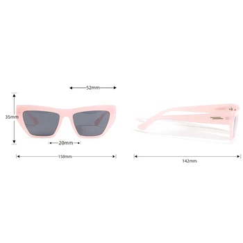 Peekaboo cat eye akiniai nuo saulės moterims, leopardas 2021 moterų mados saulės akiniai vintage black uv400 gimtadienio dovanos rožinė mėlyna
