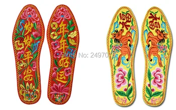 NEMOKAMAS Pristatymas custom siuvinėjimo vidpadžiai, skirti batai Kinijos tradicinės saugus su pasisekė logotipas