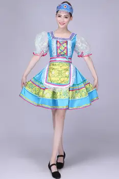 Liaudies šokių kostiumai klasikinio moteris tradicine rusijos kostiumas kinijos dėl vaikų šokių vaikų mergaičių nacionalinės kinijos suknelė