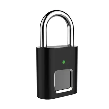 Nešiojamų Smart Keyless Elektroninį pirštų Atspaudų Lock USB Įkrovimo Greitai Atrakinti Anti-theft Saugos Namo Durų Krepšyje