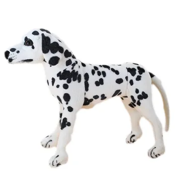 Mielas simulaiton pliušinis dėmės šuns žaislas nuolatinis Dalmatijos lėlės dovana, apie 45x40cm