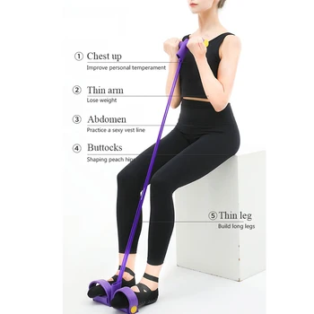 Treniruotės sit-ups, sumažinti svorį ir plonas pilvukas jogos įranga suristi pilvuko naudoti elastinės virvės atsparumas grupė