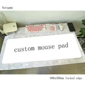 Custom pelės mygtukai žaidėjus didelis kilimėlis 900x400mm gumos stalo kilimėlis, Guminės žaidimų priedai pc žaidimas klaviatūros kilimėliai negabaritinius