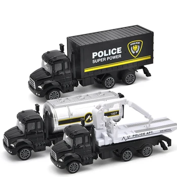 30 Rūšių Policijos Gelbėjimo Sunkvežimio Modeliai 1:64 Masto Lydinio Diecasts Žaislai, Transporto priemonės, Priekabos, Bortinis Automobilis Berniukų Švietimo Dovanos Y055