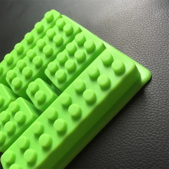 Naujas 1pc Lego tipo Formos Keksiukų Saldus Saldainiai, Želė minkštas Tortas šokolado Pelėsių SM002
