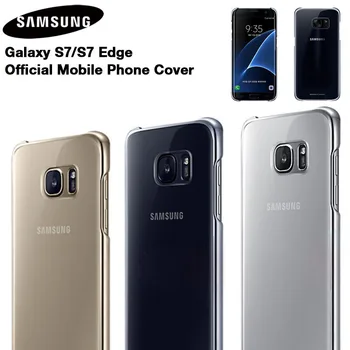 Originalus Skaidrus apsauginis Apvalkalas Samsung Galaxy S7 G9300 S7 krašto G9350 Soft Shell Ultra Plonas Atgal Apsauginis Telefono dėklas