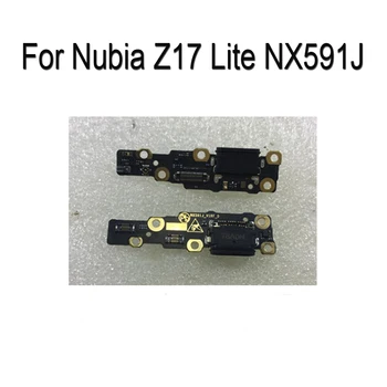 Originalą ZTE Nubija Z17 Lite NX591J USB Doko Įkrovimo lizdas Mic Mikrofonas Motorinių Vibratorius Modulis Valdybos atsarginės Dalys