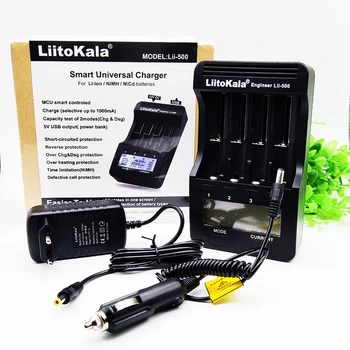 LiitoKala lii-100 Is-202 lii-402 lii-500 18650 baterijos kroviklis 1.2 V, 3,7 V AA/AAA 26650 10440 14500 16340 18350 smart įkroviklis