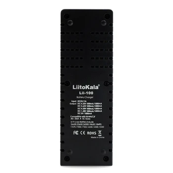 Liitokala Lii-100 Baterijos Kroviklis,1 lauro LCD Ekranas 18650 26650 įkroviklio AAAAA NiMH Baterijos reCharger 4.35 V/3.2 V/3,7 V/1.2 V