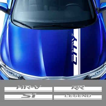 Automobilio Kapoto Dekoro Lipdukai Lipdukai Honda Odyssey Miesto HR-V Džiazo Legenda RR Si VTi Type R Auto Variklio Dangtis Padengti Automobilių Reikmenys