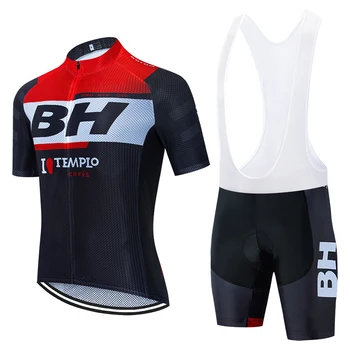 BH Dviračių komanda jersey drabužių nuoma kelnės sportinės aprangos MTB Ropa Ciclismo vyriški vasarą VAŽIUOJAME pro marškinėliai Maillot Culotte dėvėti
