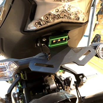 Motociklo Uodega Tvarkinga Sparnas Eliminator Registracijos Licenciją Plokštelės Holderframe LED Šviesos KAWASAKI Z900 2017 Z 900