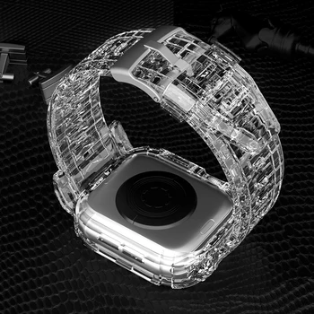Byloje+Diržu, Apple Watch Band 42mm 38mm Priedai Minkšto Silikono Skaidrus Apyrankę band 