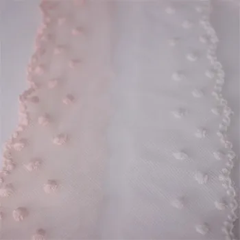 14 yds 4.5 cm Taškų Tinklelio Nėriniai Apdailos Vaikams Suknelė Nėrinių Aplikacijos Kostiumų Puošmenos Balta Namų Tekstilės gaminių Siuvimo Nėrinių Audinio Cusack