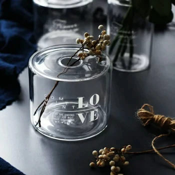 Šiaurės Vazoninių Augalų Stiklo Gėlių Vaza Namų Vestuvių Dekoravimas Skaidria Siaurą Angą Buteliuke Hydroponic Augalų Stiklo Puodą