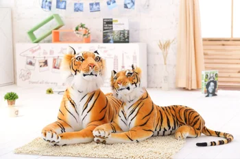 Autentiškas modeliavimas pliušinis tigras milžinišką tigras Karalius Džiunglių pliušinis žaislas, lėlė berniukas, vaikams, vaikų, Kalėdinės dovanos visu dydžiu funkcijos