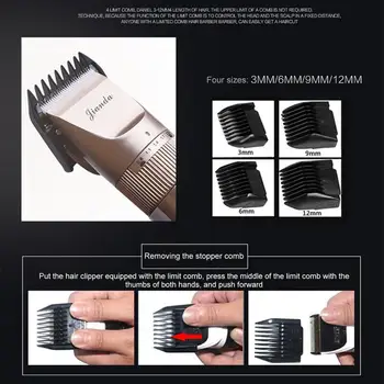 Namų ūkio Suaugusių Vaikų Plaukų Žoliapjovės Elektrinį skustuvą Clipper USB Įkrovimo Moteris, Vyras Elektriniai Plaukų Cutter Clipper