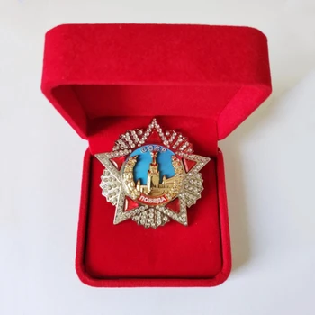 WW2 Didelis Sovietų Pergalė Garbės Medalis antrojo pasaulinio KARO SSRS rusijos Bagde CCCP Apdovanojimas Užsakymas Pergalę Smeigtukai Apdaila Diamond Emalio Medalis Dovanos