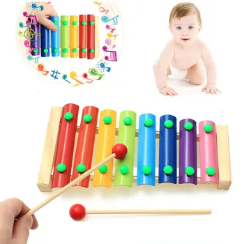 Muzikos Instrumentų Žaislas 8 Svarstyklės Kselofonu Kūdikių Montessori Muzikos Mediniai Žaislai, Vaikams, Vaikams, Kurie Mokosi Švietimo Žaidimas, Žaislų Dovana